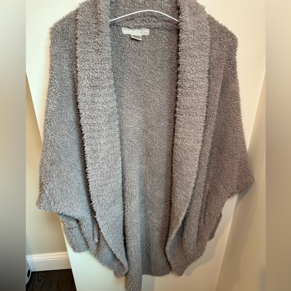 Barefoot Dreams Womens Gray Cozy Chic Open Front Sweater Size XS/S - Picture 4 of 6